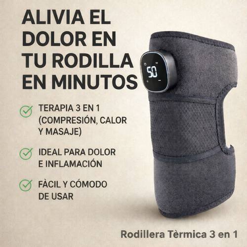 Alivia el dolor de rodilla en menos de 15 minutos desde tu casa, sin pastillas , RODILLERA TERMICA THERMORELIEF
